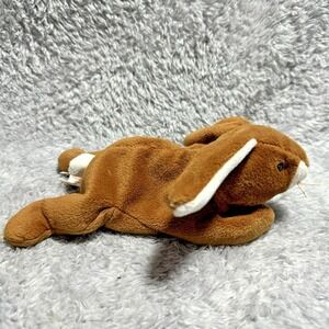 Ty Beanie Baby Ears Brown Bunny Rabbit Plush 8" Retired 1995 Stuffed Animal Toy